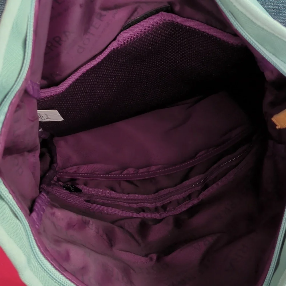 doTERRA Green Backpack Sustainable, Recycled Construction For Kitty Rescue!